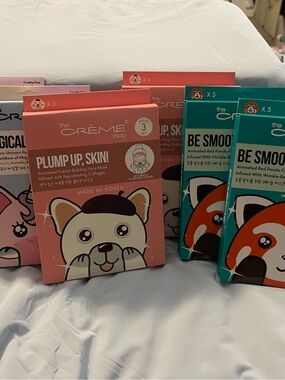 2 boxes each with 3 face masks in each box